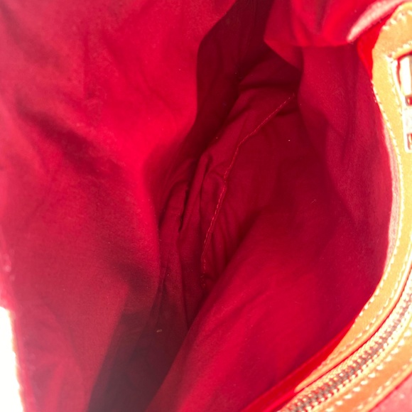 New NWOT Red Mogara Purse Bag Leather Beaded Fringe! - Picture 9 of 11